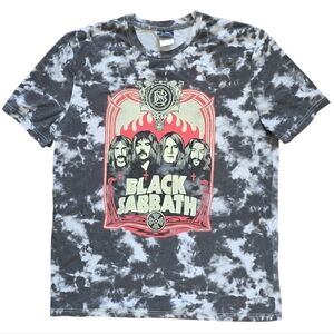 BLACK SABBATH Grey Tie Dye T-shirt EUC Large